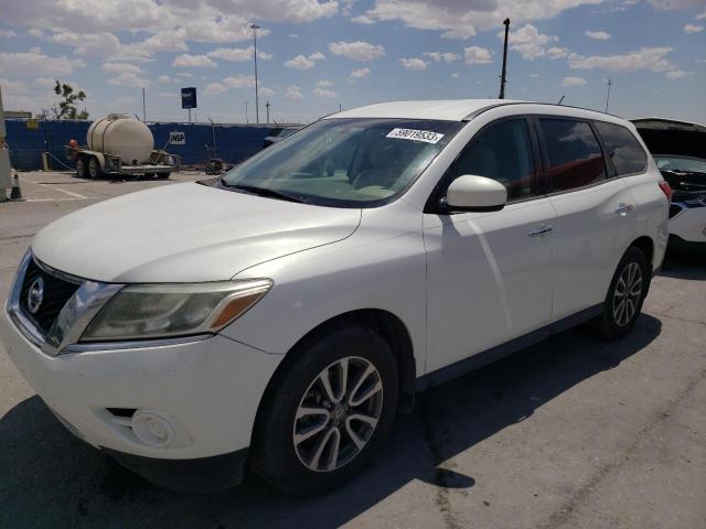 5N1AR2MN4EC628527 - 2014 NISSAN PATHFINDER S WHITE photo 1