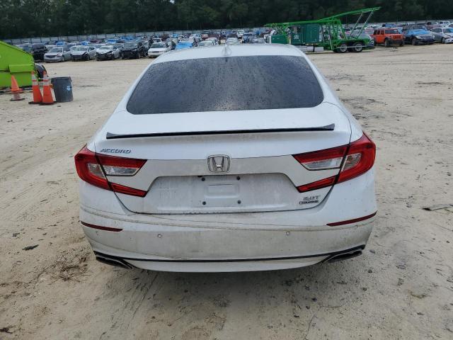 1HGCV2F98MA032146 - 2021 HONDA ACCORD TOURING WHITE photo 6