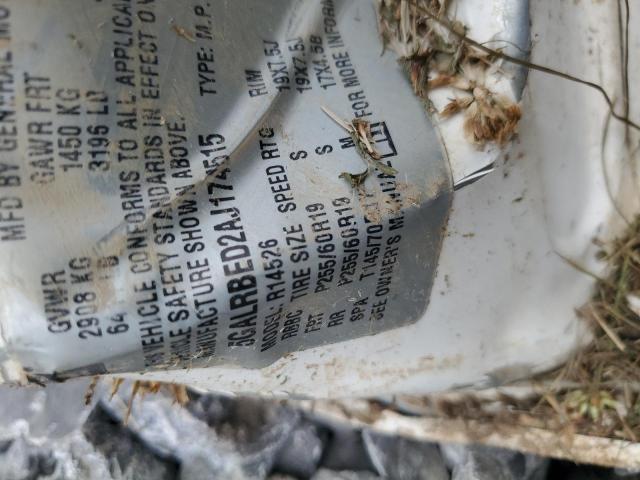 5GALRBED2AJ174515 - 2010 BUICK ENCLAVE CXL WHITE photo 13