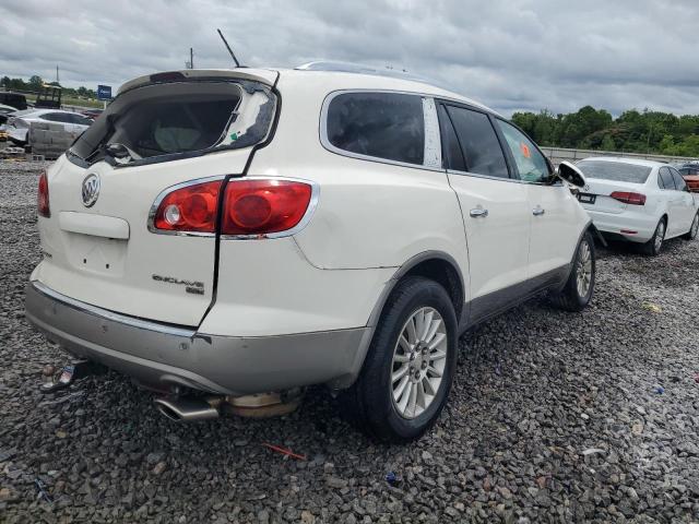 5GALRBED2AJ174515 - 2010 BUICK ENCLAVE CXL WHITE photo 3
