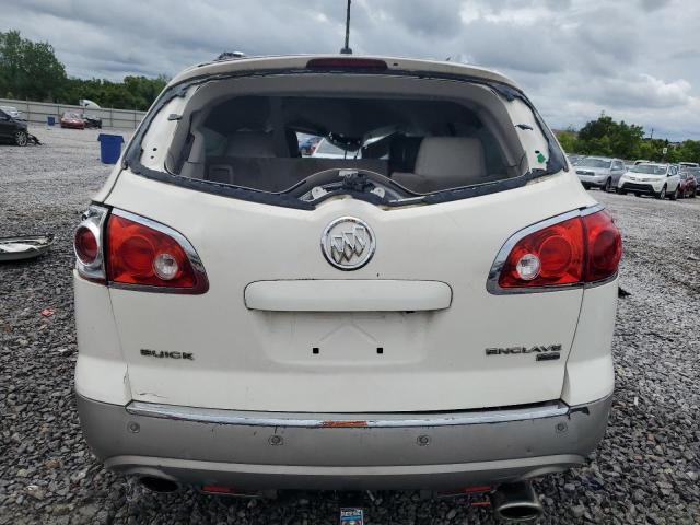 5GALRBED2AJ174515 - 2010 BUICK ENCLAVE CXL WHITE photo 6
