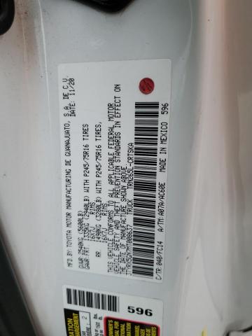 3TYRX5GN7MT008637 - 2021 TOYOTA TACOMA ACCESS CAB Սպիտակ լուսանկար 12