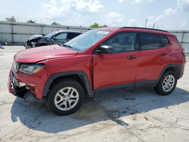 3C4NJDAB2HT597211 - 2017 JEEP COMPASS SPORT RED photo 1