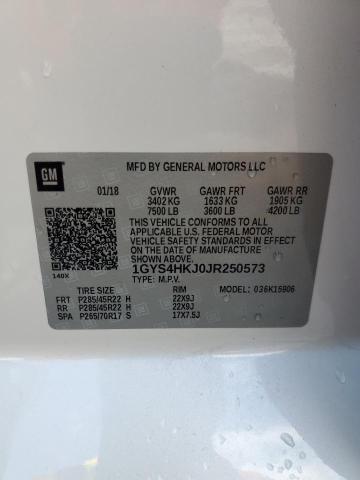 1GYS4HKJ0JR250573 - 2018 CADILLAC ESCALADE ESV LUXURY 白色 照片 13