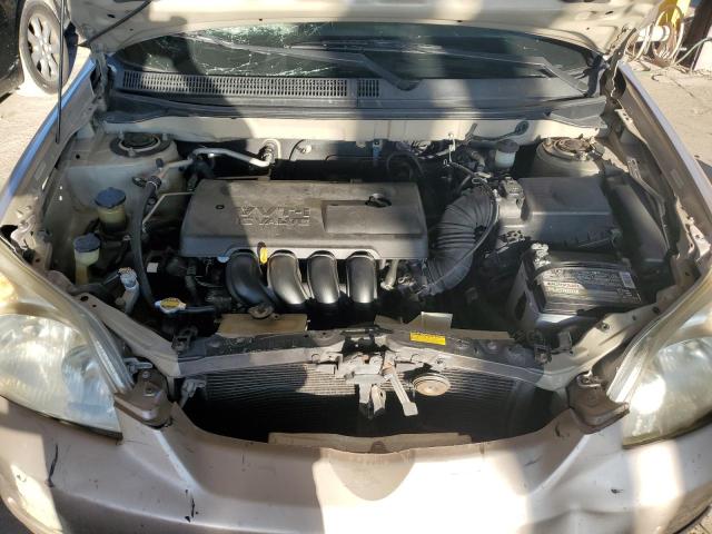 2T1KR32E73C027943 - 2003 TOYOTA COROLLA MA XR BEIGE photo 12