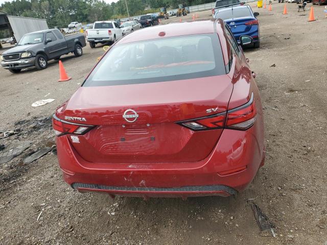 3N1AB8CV4RY256491 - 2024 NISSAN SENTRA SV MAROON photo 6