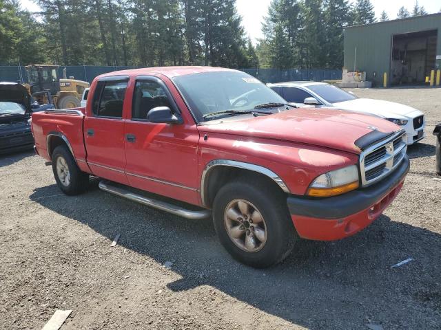 1D7HL38KX4S715224 - 2004 DODGE DAKOTA QUAD SPORT RED photo 4