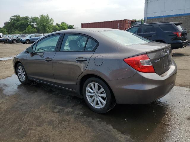 2HGFB2F93CH507336 - 2012 HONDA CIVIC EXL GRAY photo 2