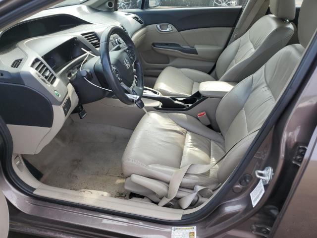 2HGFB2F93CH507336 - 2012 HONDA CIVIC EXL GRAY photo 7