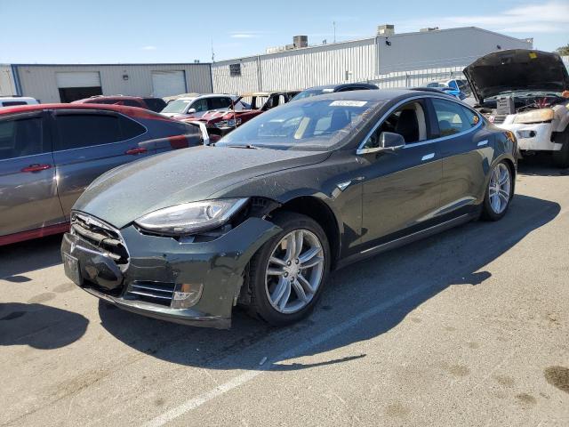 5YJSA1H16EFP54084 - 2014 TESLA MODEL S მწვანე ფოტო 1
