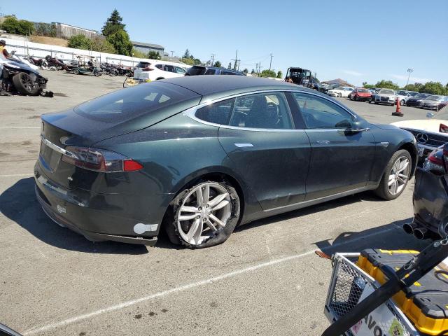 5YJSA1H16EFP54084 - 2014 TESLA MODEL S მწვანე ფოტო 3