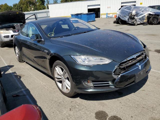 5YJSA1H16EFP54084 - 2014 TESLA MODEL S მწვანე ფოტო 4
