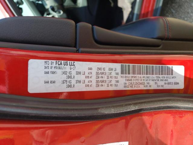 1C4RJFLG5HC940529 - 2017 JEEP GRAND CHER TRAILHAWK 红色 照片 13