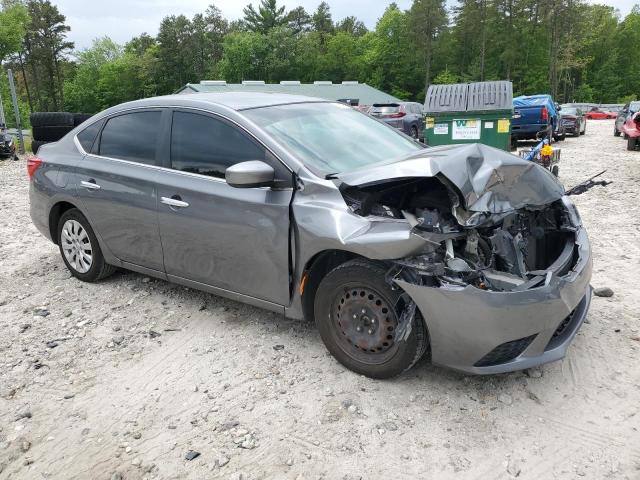 3N1AB7AP4KY283436 - 2019 NISSAN SENTRA S 灰色 照片 4