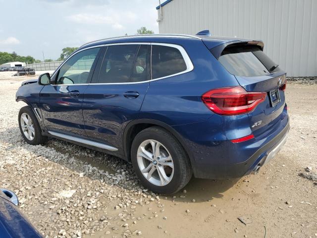 5UXTY5C07L9D67638 - 2020 BMW X3 XDRIVE30I BLUE photo 2