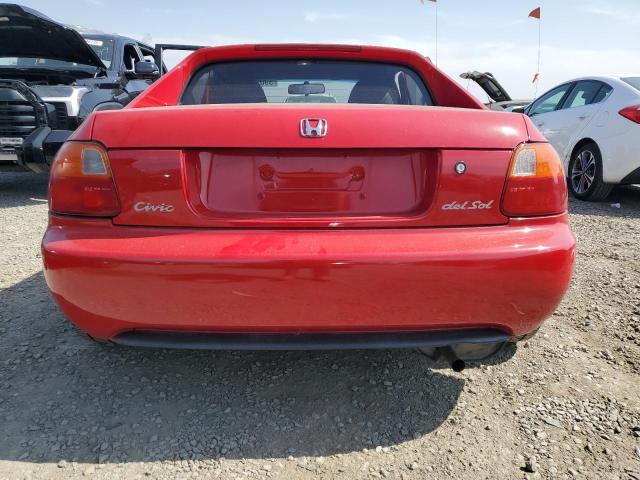 JHMEG1149PS005039 - 1993 HONDA CIVIC DEL SOL S RED photo 6