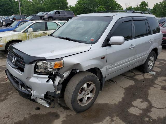 2HKYF18756H557507 - 2006 HONDA PILOT EX SILVER photo 1