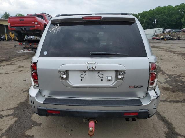 2HKYF18756H557507 - 2006 HONDA PILOT EX SILVER photo 6