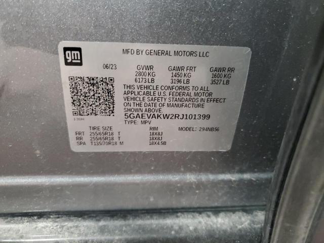 5GAEVAKW2RJ101399 - 2024 BUICK ENCLAVE ESSENCE ნაცრისფერი ფოტო 13