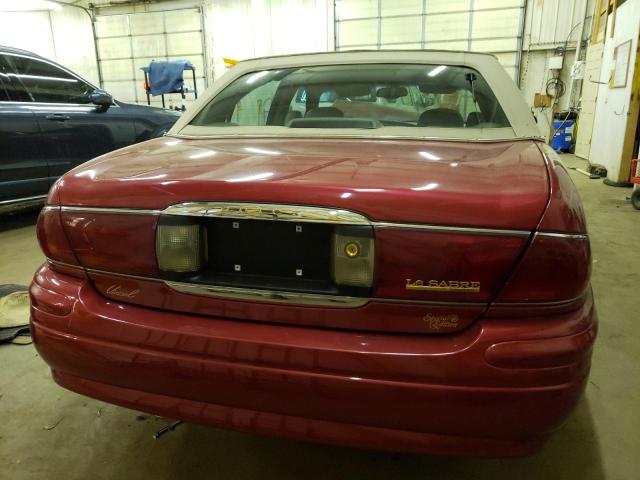 1G4HR54K43U185308 - 2003 BUICK LESABRE LIMITED BURGUNDY photo 6