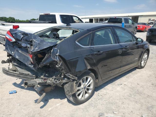 3FA6P0LU1KR242423 - 2019 FORD FUSION SE BLACK photo 3