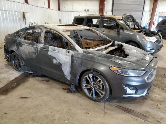 3FA6P0D96LR205458 - 2020 FORD FUSION TITANIUM GRAY photo 4