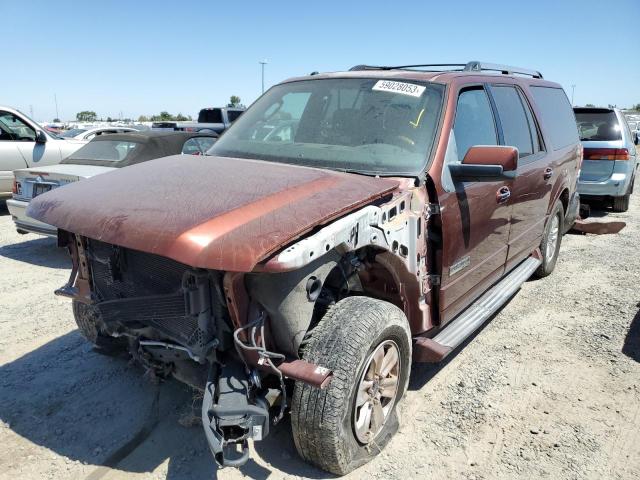 1FMFK20557LA33463 - 2007 FORD EXPEDITION EL LIMITED BROWN photo 1