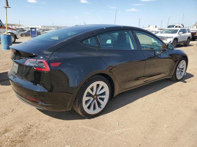 5YJ3E1EA9NF186278 - 2022 TESLA MODEL 3 BLACK photo 3