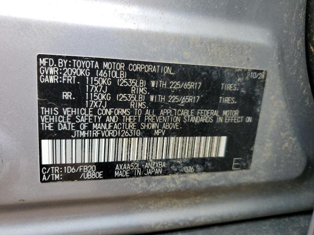 JTMH1RFV0RD126310 - 2024 TOYOTA RAV4 LE SILVER photo 13