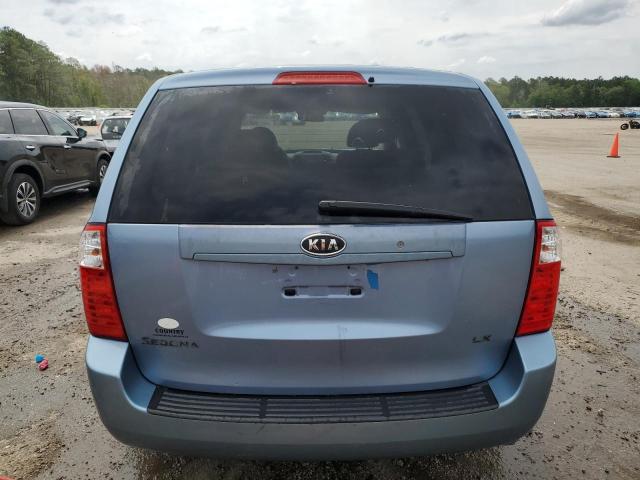 KNDMB233366054637 - 2006 KIA SEDONA EX BLUE photo 6