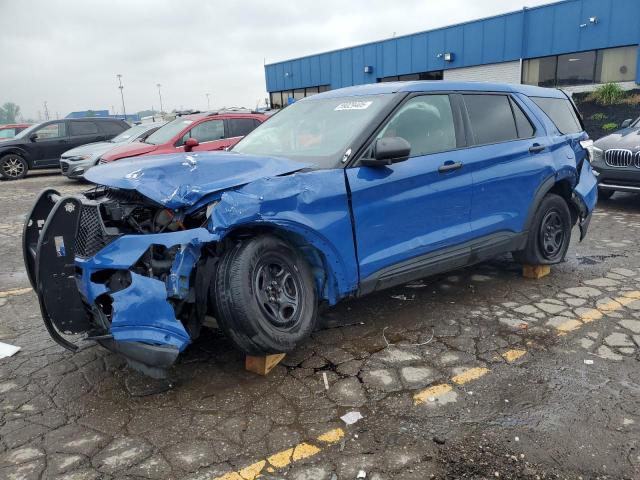 1FM5K8AW6MNA19111 - 2021 FORD EXPLORER POLICE INTERCEPTOR BLUE photo 1