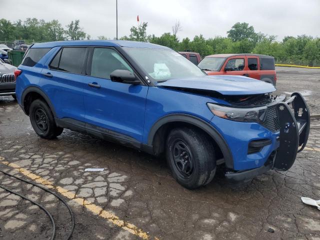 1FM5K8AW6MNA19111 - 2021 FORD EXPLORER POLICE INTERCEPTOR BLUE photo 4