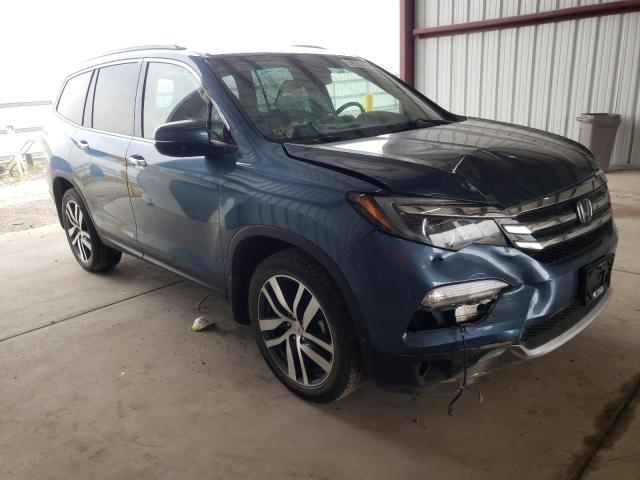 5FNYF6H02HB009935 - 2017 HONDA PILOT ELITE BLUE photo 4