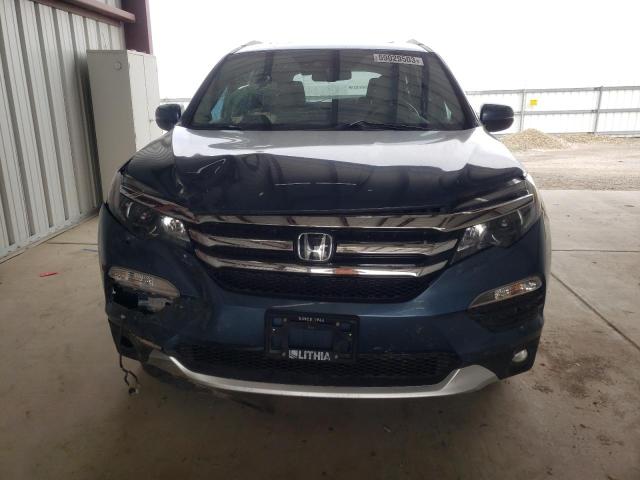 5FNYF6H02HB009935 - 2017 HONDA PILOT ELITE BLUE photo 5