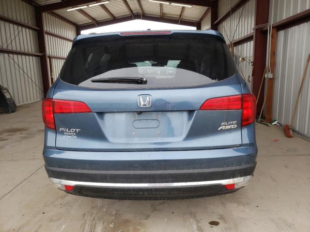 5FNYF6H02HB009935 - 2017 HONDA PILOT ELITE BLUE photo 6