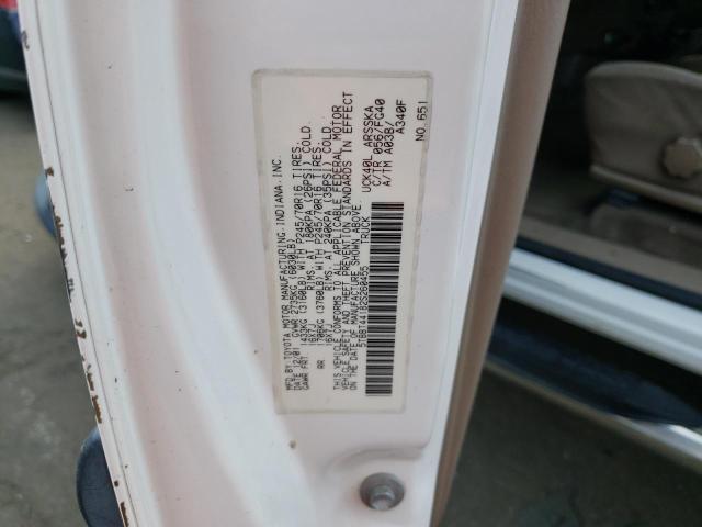 5TBBT44182S260455 - 2002 TOYOTA TUNDRA ACCESS CAB WHITE photo 12