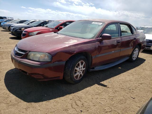 2G1WF55E129108123 - 2001 CHEVROLET IMPALA BURGUNDY photo 1