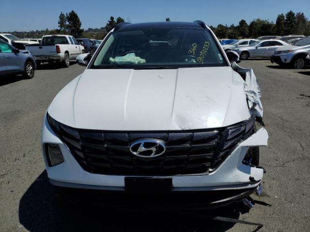 KM8JFCA14NU013454 - 2022 HYUNDAI TUCSON SEL CONVENIENCE WHITE photo 5