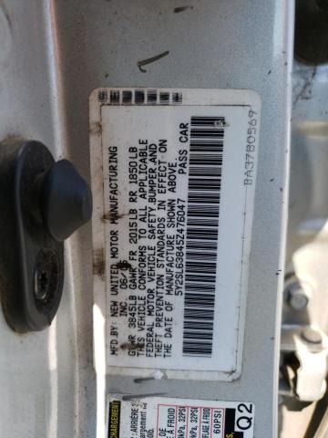 5Y2SL63845Z476047 - 2005 PONTIAC VIBE SILVER photo 12