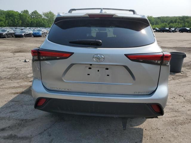 5TDGZRBH4MS552129 - 2021 TOYOTA HIGHLANDER XLE SILVER photo 6
