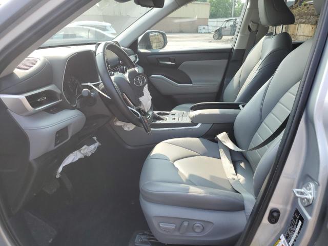 5TDGZRBH4MS552129 - 2021 TOYOTA HIGHLANDER XLE SILVER photo 7