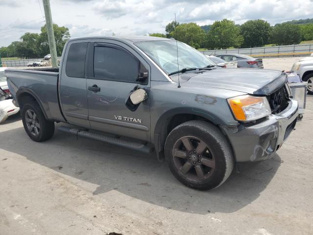 1N6BA0CC7FN510530 - 2015 NISSAN TITAN S GRAY photo 4