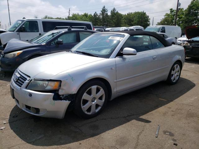 WAUDT48HX5K018962 - 2005 AUDI A4 QUATTRO CABRIOLET SILVER photo 1