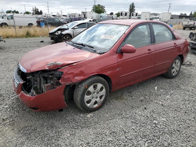 KNAFE221995627175 - 2009 KIA SPECTRA EX RED photo 1