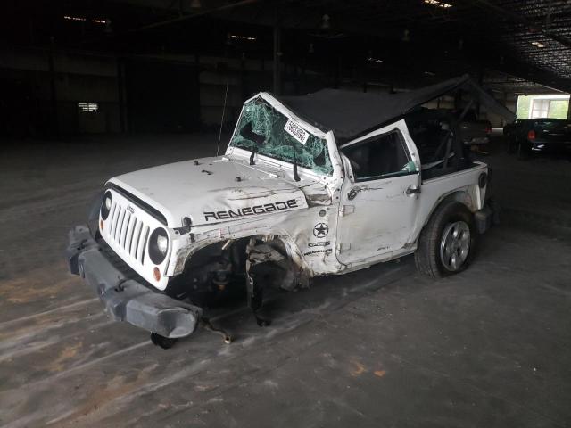 1C4AJWAG8DL643782 - 2013 JEEP WRANGLER SPORT WHITE photo 1