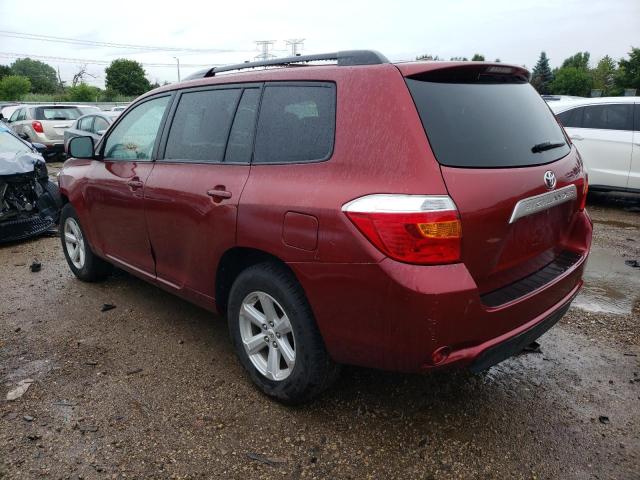 5TDZA3EH7AS005974 - 2010 TOYOTA HIGHLANDER RED photo 2