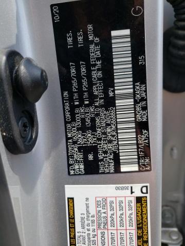 JTENU5JR7M5868862 - 2021 TOYOTA 4RUNNER SR5/SR5 PREMIUM 银色 照片 13