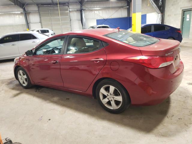 5NPDH4AE6DH450921 - 2013 HYUNDAI ELANTRA GLS MAROON photo 2