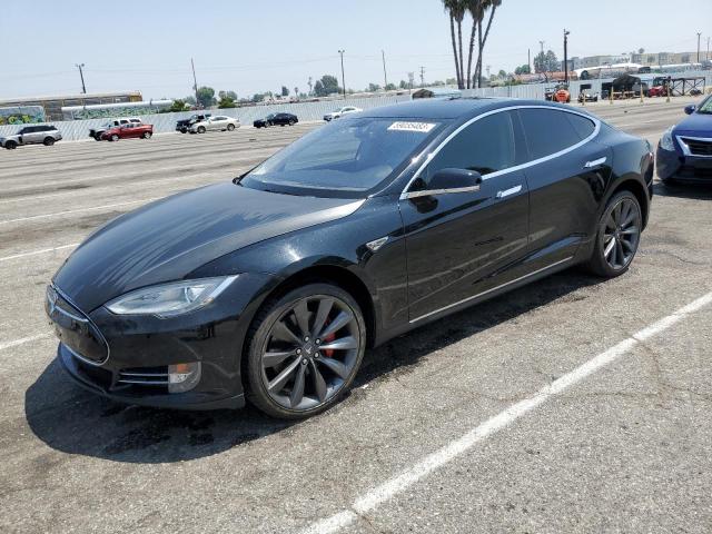 5YJSA1H19EFP31897 - 2014 TESLA MODEL S Սև լուսանկար 1