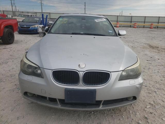 WBANA53555B864669 - 2005 BMW 525 I SILVER photo 5